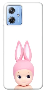 Чохол на Motorola Moto G84 Minimal Bunny Peek фото 1 з 1