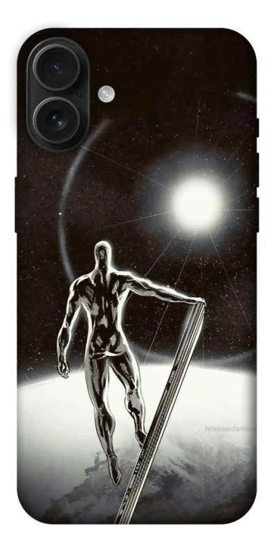 Чохол на Apple iPhone 16 Plus Срібний серфер фото 1 з 1