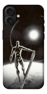 Чохол на Apple iPhone 16 Plus Срібний серфер фото 1 з 1