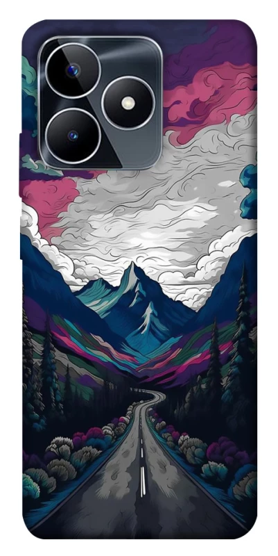 Чехол на Realme C53 Нарисованные горы фото 1 из 1