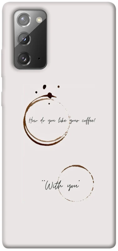 Чехол на Samsung Galaxy Note 20 Coffee with you фото 1 из 1