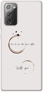 Чехол на Samsung Galaxy Note 20 Coffee with you фото 1 из 1