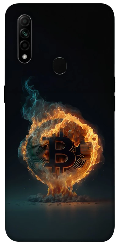 Чохол на Oppo A31 Fire Bitcoin фото 1 з 1