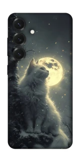 Чохол на Samsung Galaxy S26 Edge Кіт під місяцем фото 1 з 1