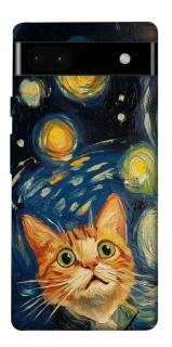 Чехол на Google Pixel 6a paint cat фото 1 из 1
