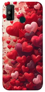Чохол на TECNO Spark 6 Go Many hearts фото 1 з 1