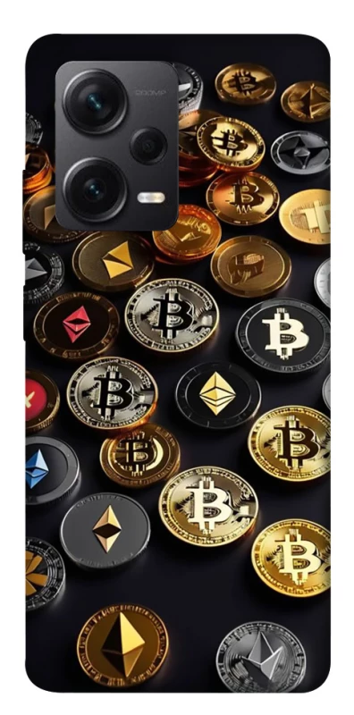 Чехол на Xiaomi Redmi Note 12 Pro+ 5G Many coins фото 1 из 1