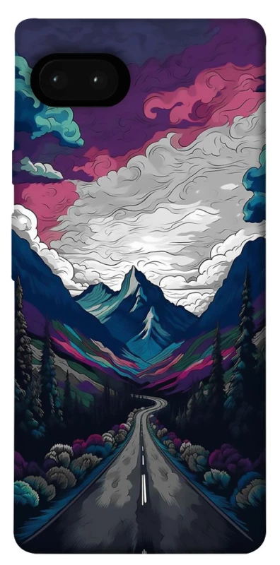 Чехол на Google Pixel 7a Нарисованные горы фото 1 из 1