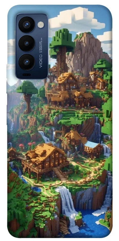 Чохол на TECNO Camon 18 Minecraft universe фото 1 з 1
