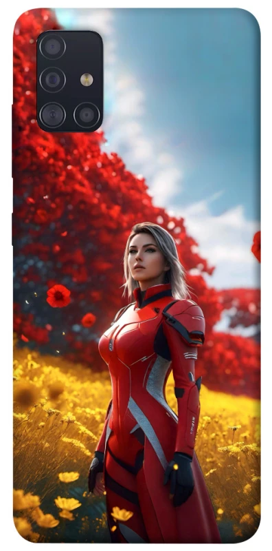 Чохол на Samsung Galaxy A51 Cyber space girl ver.5 фото 1 з 1