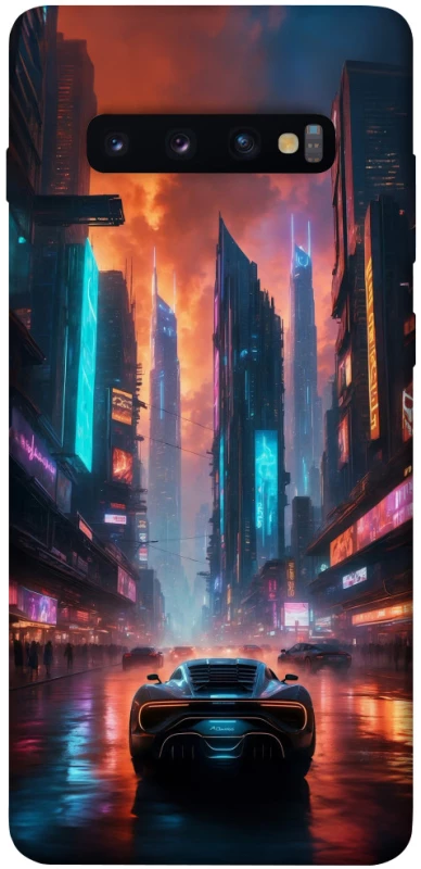 Чехол на Samsung Galaxy S10+ Cyber city фото 1 из 1