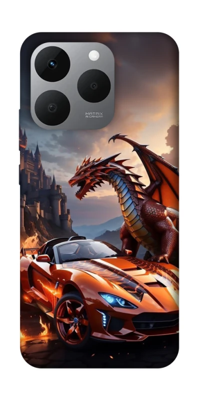 Чехол на Realme 15T Сar and dragon фото 1 из 1