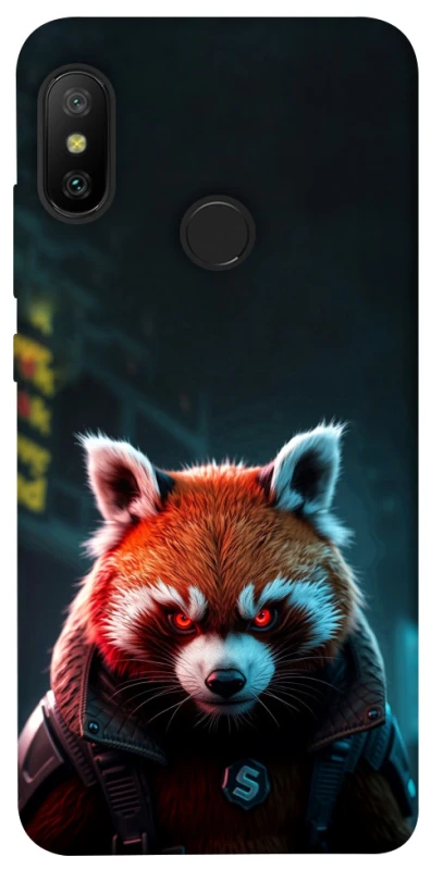 Чохол на Xiaomi Mi A2 Lite / Xiaomi Redmi 6 Pro Cyber Red Panda фото 1 з 1