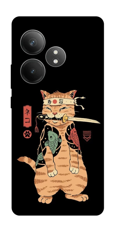 Чохол на Realme GT Neo 6 SE Кіт-самурай фото 1 з 1