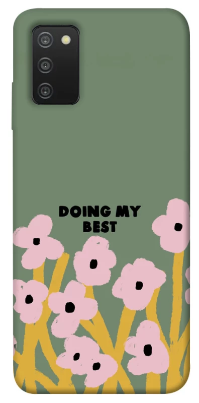 Чехол на Samsung Galaxy A03s Doing my best фото 1 из 1