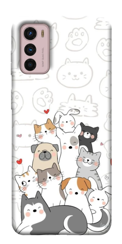 Чохол на Motorola Moto G42 Funny Pets фото 1 з 1