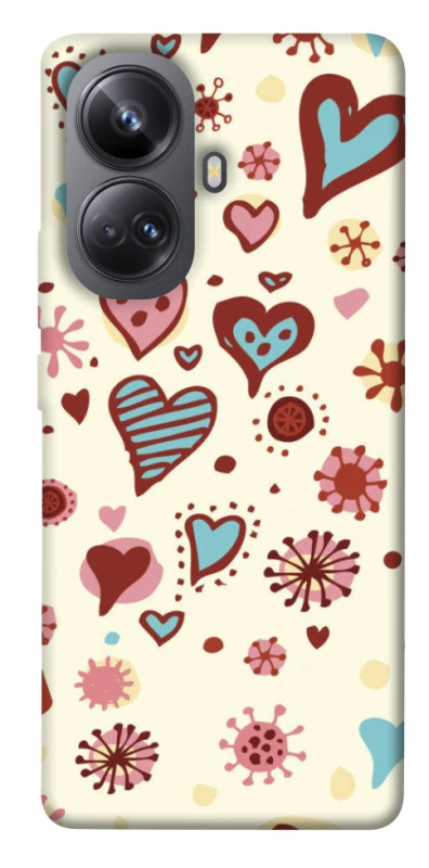 Чохол на Realme 10 Pro+ Pretty hearts фото 1 з 1