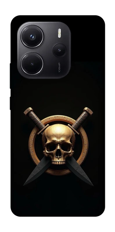 Чохол на Xiaomi Redmi Note 14 4G (Europe version) Golden Skull фото 1 з 1