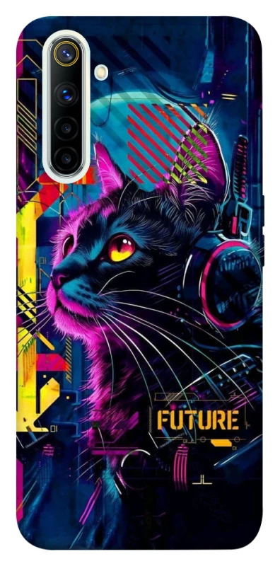 Чехол на Realme 6 Cyber Cat v2 фото 1 из 1
