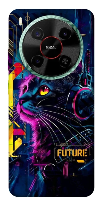Чохол на ZTE Nubia V70 Max Cyber Cat v2 фото 1 з 1