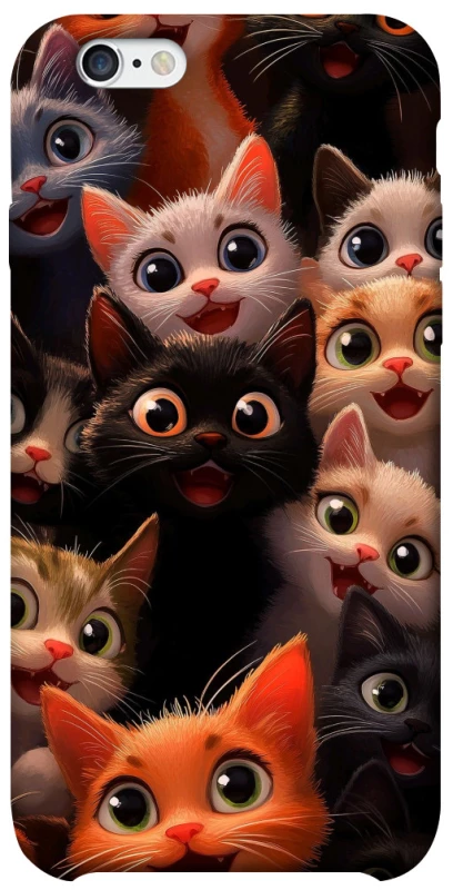 Чохол на Apple iPhone 6/6s (4.7") happy cats фото 1 з 1