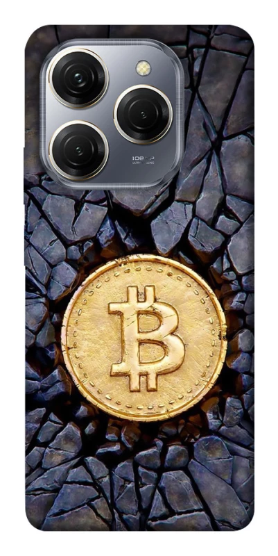 Чохол на TECNO Spark 20 Pro Bitcoin cracks фото 1 з 1