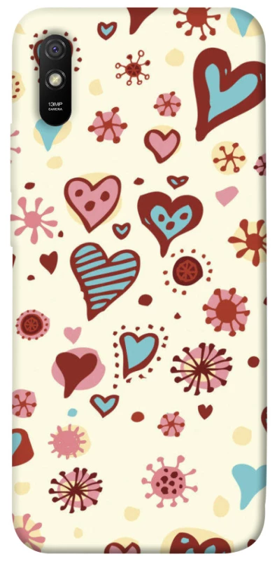 Чохол на Xiaomi Redmi 9A Pretty hearts фото 1 з 1