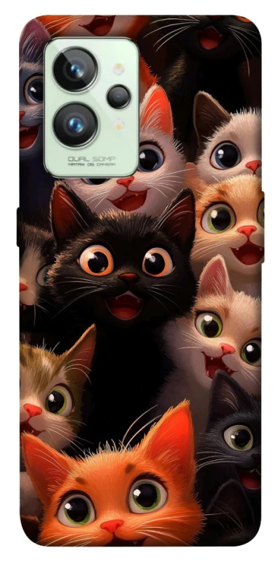 Чохол на Realme GT2 happy cats фото 1 з 1