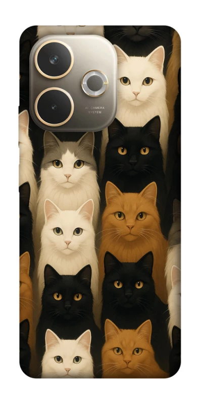 Чехол на Oppo A5 Pro 4G Colorful Cat Collage фото 1 Чехол на Oppo A5 Pro 4G Colorful Cat Collage фото 1 из 1