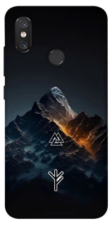 Чехол на Xiaomi Mi 8 Руны в горах фото 1 из 1