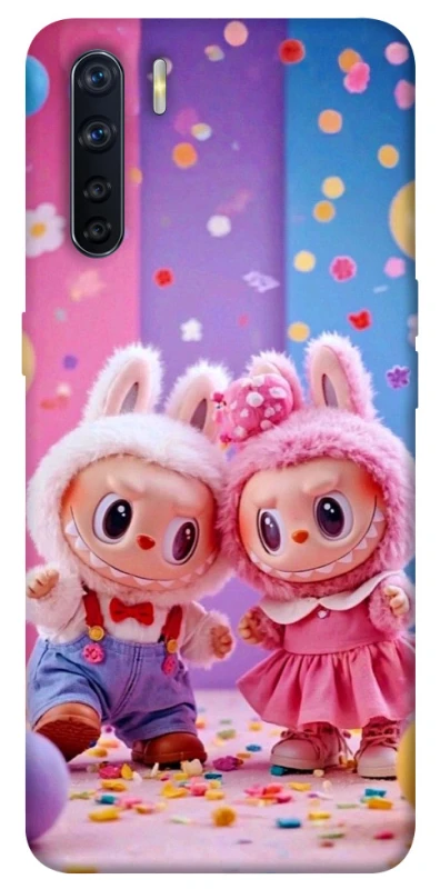 Чехол на Oppo A91 Labubu twins ver.3 фото 1 из 1