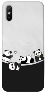 Чохол на Xiaomi Redmi 9A Four pandas фото 1 з 1
