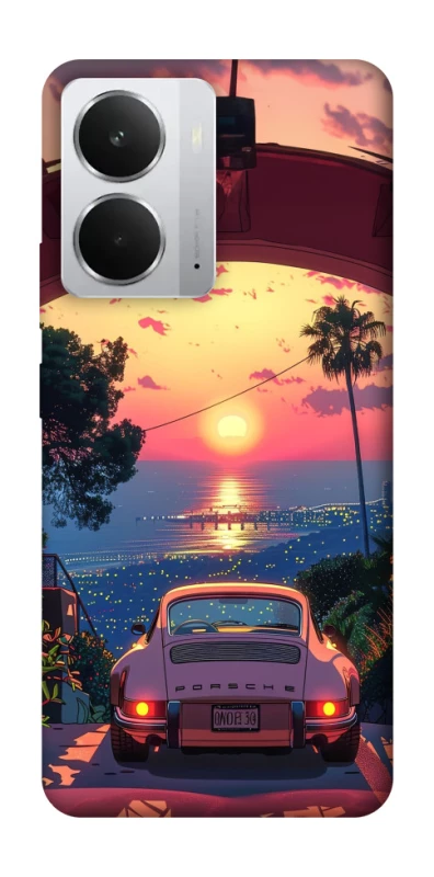 Чехол на Realme 14 Porsche at sunset фото 1 из 1