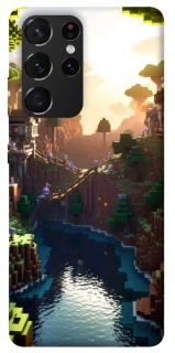 Чехол на Samsung Galaxy S21 Ultra Minecraft sunset фото 1 из 1