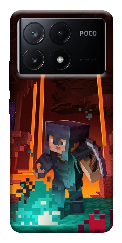 Чохол на Xiaomi Poco X6 Minecraft game adventure фото 1 з 1