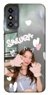 Чехол на ZTE Blade A53 Sakura - LE SSERAFIM фото 1 из 1