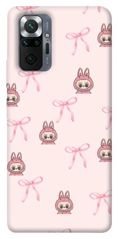 Чохол на Xiaomi Redmi Note 10 Pro Pink bows and Labubus фото 1 з 1