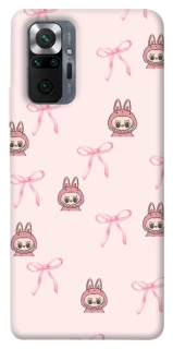 Чохол на Xiaomi Redmi Note 10 Pro Pink bows and Labubus фото 1 з 1