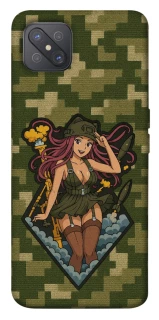 Чохол на Oppo A92s Military Waifu фото 1 з 1