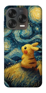 Чехол на ZTE Blade V70 Design Pikachu and Van Gogh фото 1 из 2