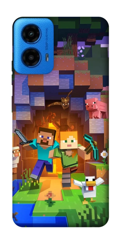Чохол на Motorola Moto G45 Minecraft game фото 1 з 1