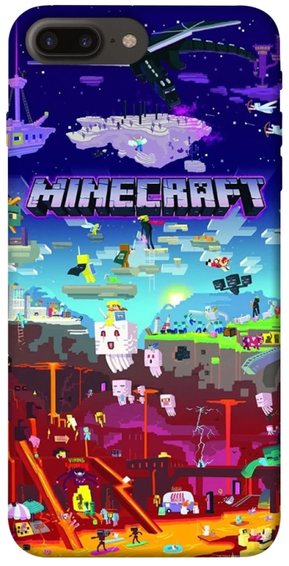 Чехол на Apple iPhone 7 plus / 8 plus Minecraft world фото 1 из 1
