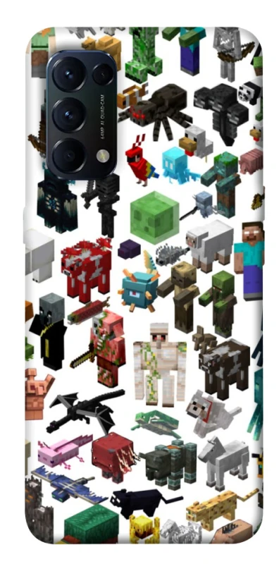 Чохол на Oppo Reno 5 4G Minecraft v4 фото 1 з 1