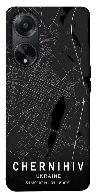 Чохол на Oppo A98 Chernihiv map фото 1 з 1