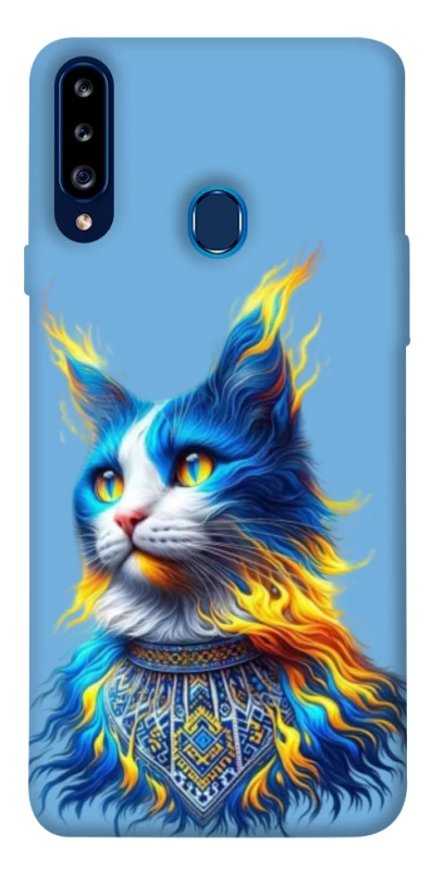 Чехол на Samsung Galaxy A20s Кот патриот фото 1 из 1