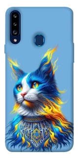 Чохол на Samsung Galaxy A20s Кіт патріот фото 1 з 1