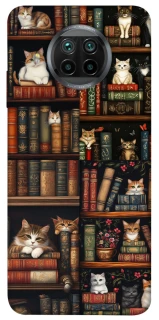 Чехол на Xiaomi Mi 10T Lite / Redmi Note 9 Pro 5G Cats & Books фото 1 из 1