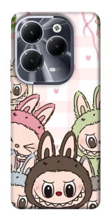 Чохол на Infinix Hot 40 Pro All Labubu 2 фото 1 з 1