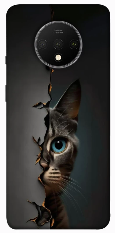 Чохол на OnePlus 7T Кіт-підглядач v2 фото 1 з 1