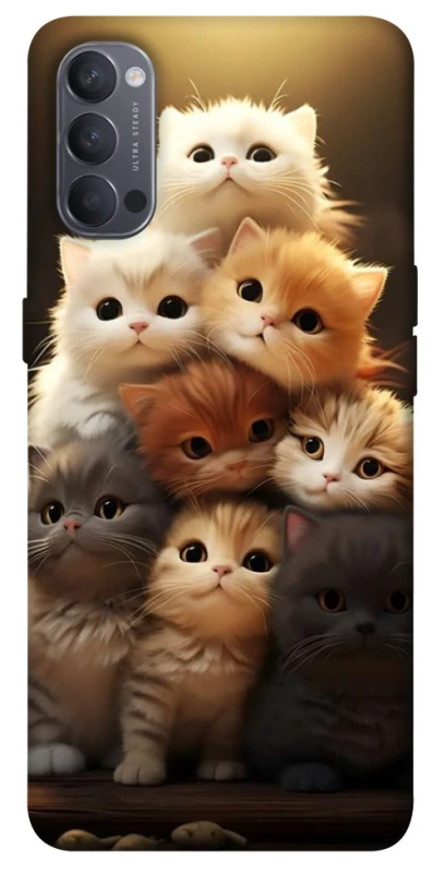 Чехол на Oppo Reno 4 Чехол Kittie Love v2 фото 1 из 1